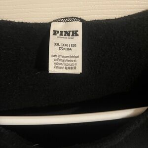 PINK Victoria's Secret Black Off-the-Shoulder Sweater